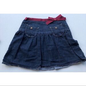 Lucy Sykes girls denim skirt, size 7